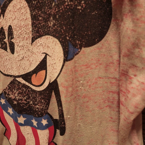 Disney Sheer Short Sleeve Mickey Mouse T Shirt M - Picture 4 of 5